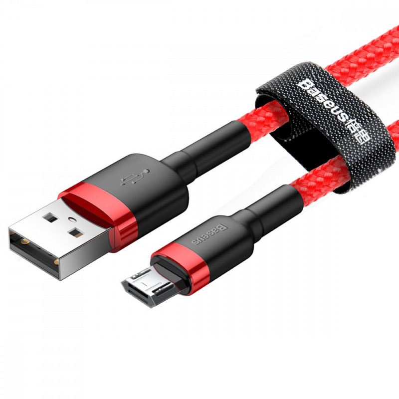 Дата кабель Baseus Cafule MicroUSB Cable 2.4A (1m) (CAMKLF-B) Херсон - зображення 3