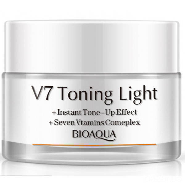 База под макияж для лица Bioaqua V7 toning light с витаминным комплексом 50 мл