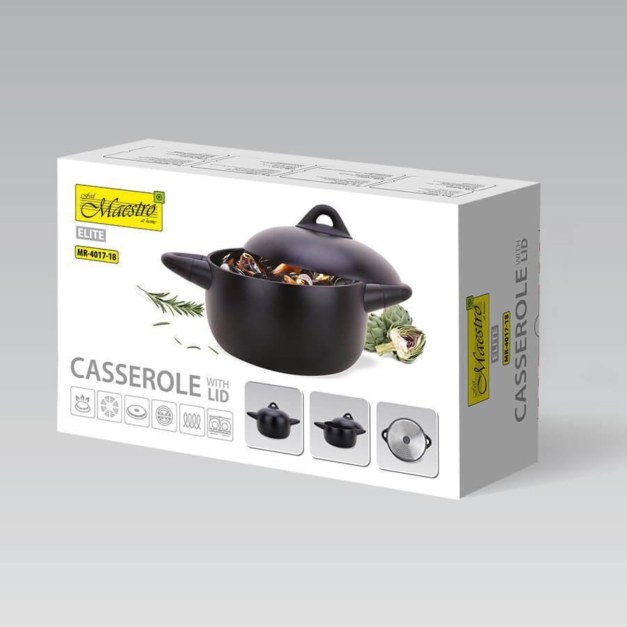 Кастрюля с антипригарным покрытием Maestro Elit 4 л Одесса - изображение 12