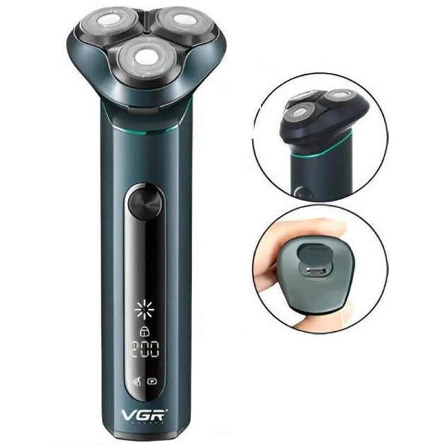 Электробритва VGR V 310 8 Вт зеленая Київ - зображення 2