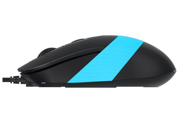 Мышь компьютерная проводная A4Tech Fstyler FM10 Black/Blue синяя Київ - зображення 3