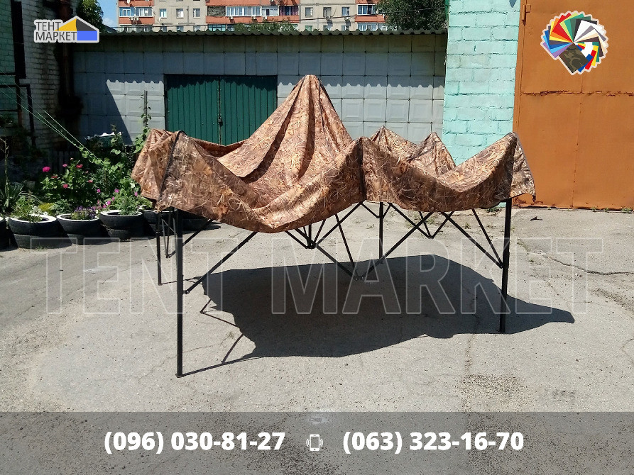 Шатер розсувний трансформер 3х3 тент Камуфляж - мобільні розкладні шатри намети виготовлення продаж Запорожье - изображение 9