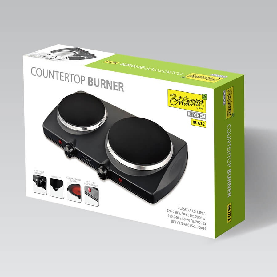 Электроплита Maestro MR-773-2 2000 Вт Киев - изображение 3
