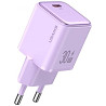 Мережевий зарядний пристрій Usams US-CC186 single USB-C PD3.0 30W 3A Purple (Код товару:36808) Харків
