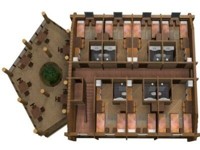 Дерев’яний готель під ключ — Закарпат Зруб-Буд Одесса - изображение 6