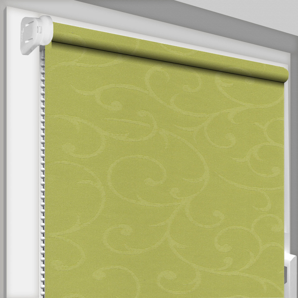 Рулонна штора Rolets Акант 1-2058-400 40x170 см відкритого типу Оливкова Київ - зображення 1