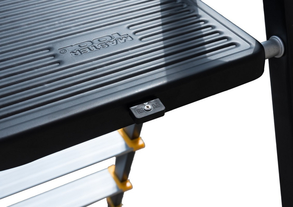 Лестница алюминий/сталь MASTERTOOL 4 ступени h=846 мм max 150 кг 79-1204 Харків - зображення 3