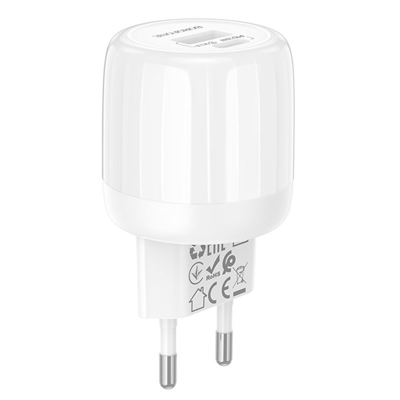СЗУ Borofone BA93A Lustrous PD20W+QC3.0 (1USB-A/1C) Херсон - зображення 2