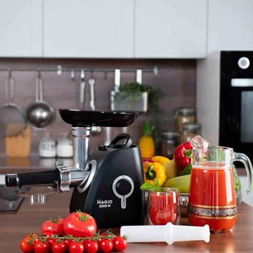 Мясорубка электрическая Magio MG-270 2200 Вт черная Київ - зображення 3