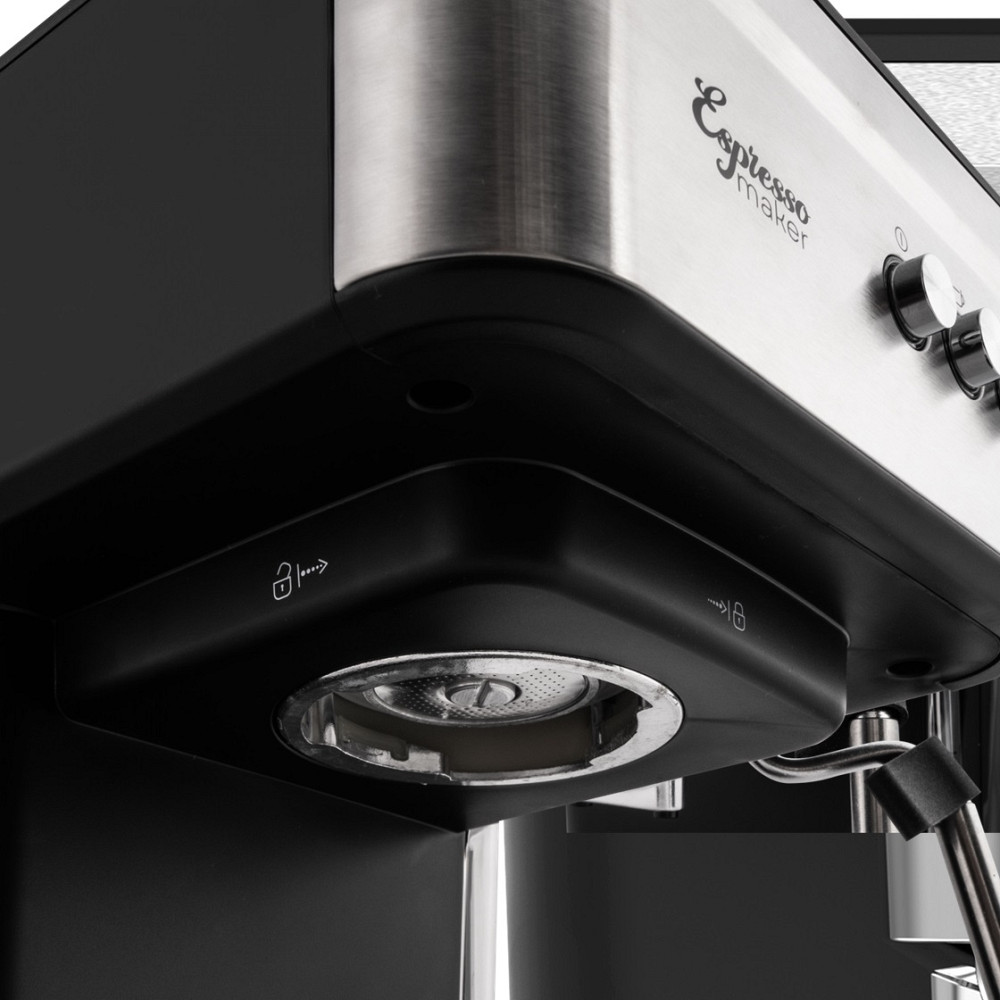 Кофеварка рожковая Liberton LСM-2204 950 Вт серебристая Київ - зображення 3