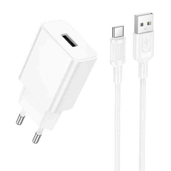 СЗУ Borofone BA110A Lemi 7.5W (1USB-A) + кабель USB to Type-C Херсон