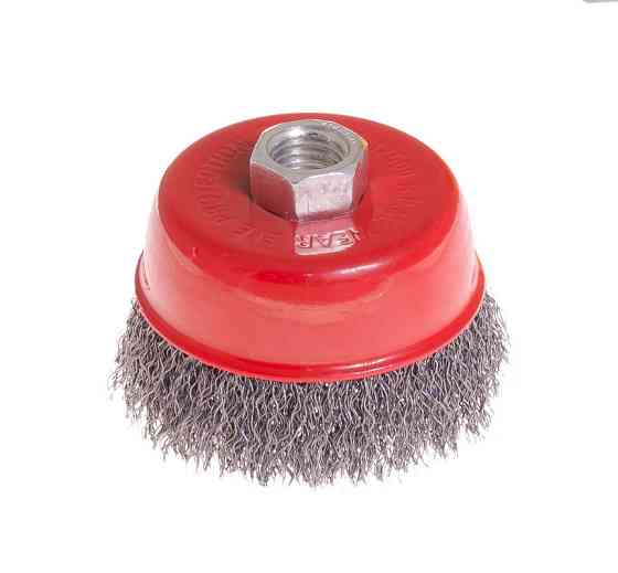 Щетка торцевая MASTERTOOL из рифленой проволоки Ø 75 мм М14 19-7207 Харьков