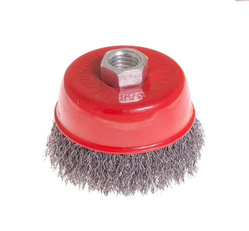 Щетка торцевая MASTERTOOL из рифленой проволоки Ø 75 мм М14 19-7207 Харьков - изображение 1