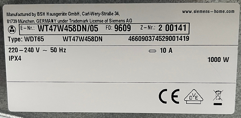 2018рік Сушка Siemens IQ500 ідеальний стан з тепловим насосом Бережаны - изображение 5