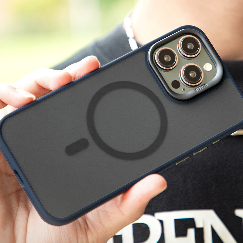 TPU+PC чехол Blueo Skin Friendly Frosted with MagSafe для Apple iPhone 15 Pro Max (6.7") Херсон - зображення 9