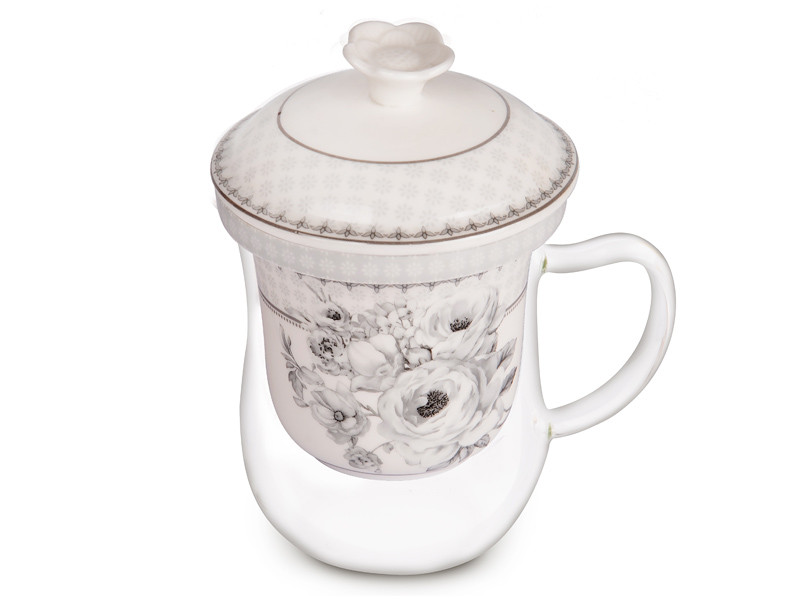 Кружка заварювальна Lefard Французький мотив 924-250 400 мл білий Киев - изображение 1