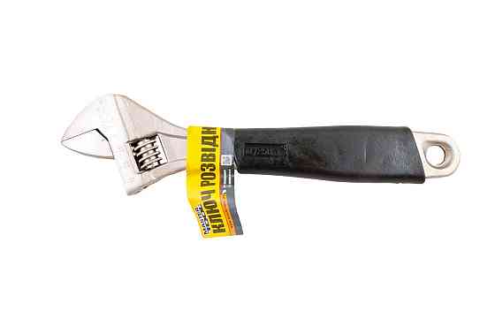 Ключ разводной MASTERTOOL 250 мм 0-30 мм C45/Ni рукоятка с TPR накладкой 76-0123 Харьков