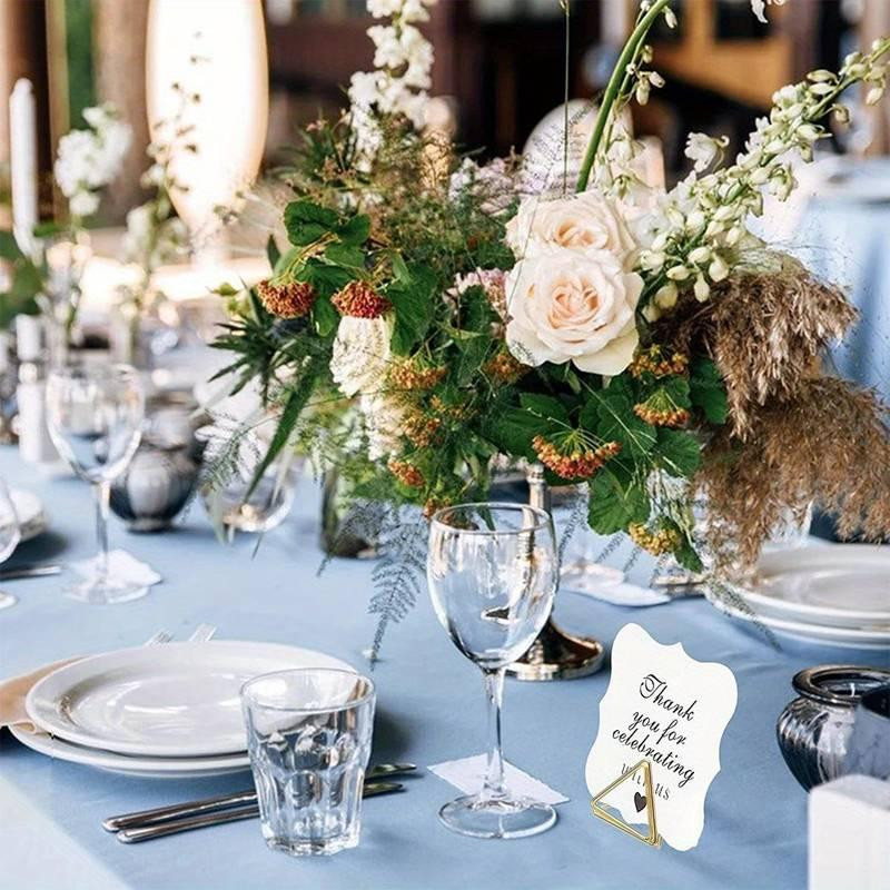 Подставка для банкетной посадочной карточки, ценникодержатель Leeseph 10шт золото Одеса - зображення 3