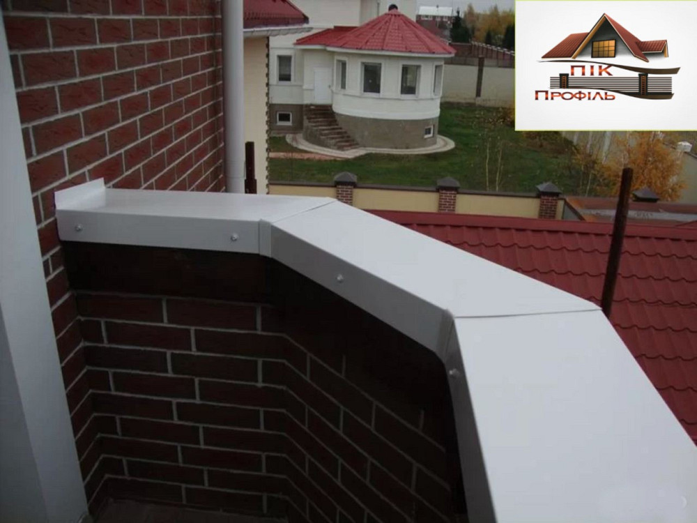 Накривка на парапет, козирок, ковпак, планка Киев - изображение 2