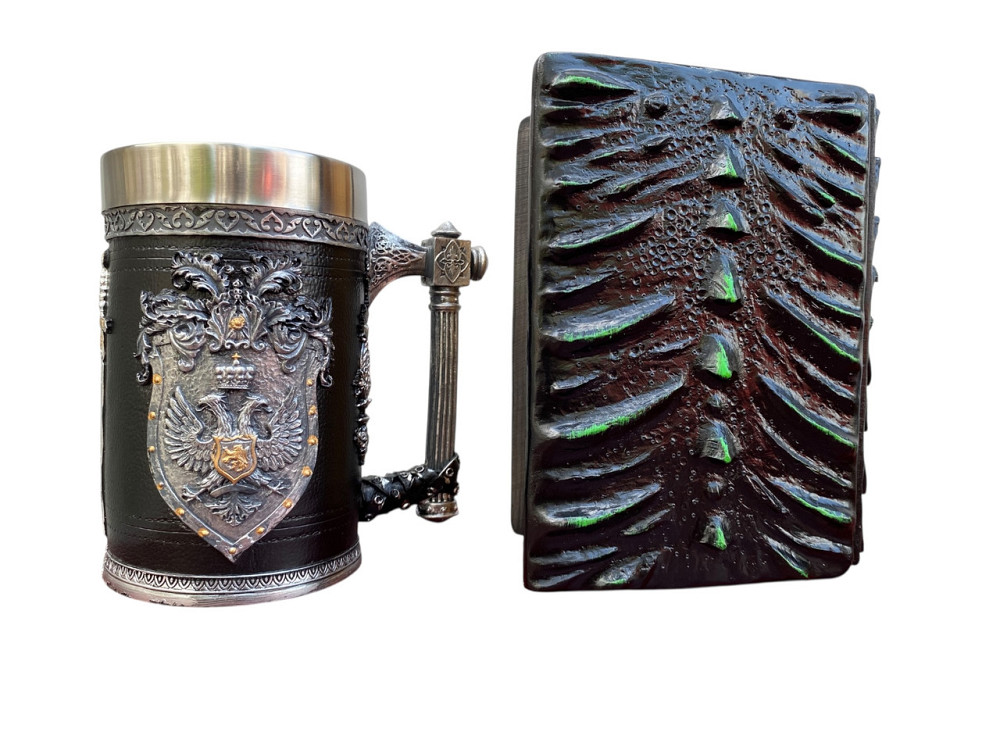 Подарочный набор Кружка 3D Щит и Корона и Блокнот 3D «Око Лесного Дракона» Киев - изображение 2