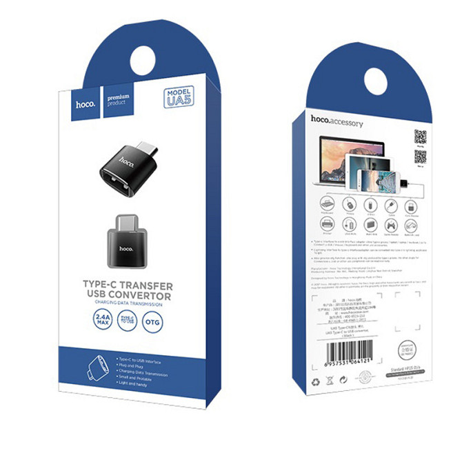 Переходник Hoco UA5 Type-C to USB Херсон - зображення 7