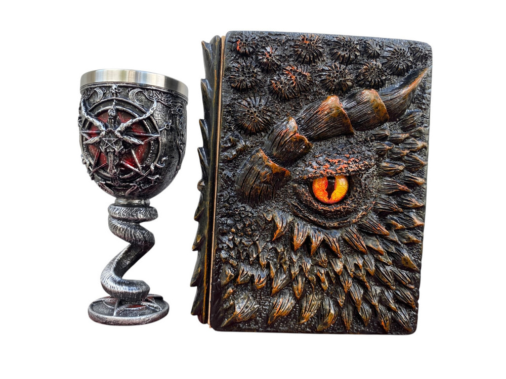 Подарочный набор Бокал 3 Бафомет и Блокнот 3 «Жар Сердца Дракона» Київ - зображення 1