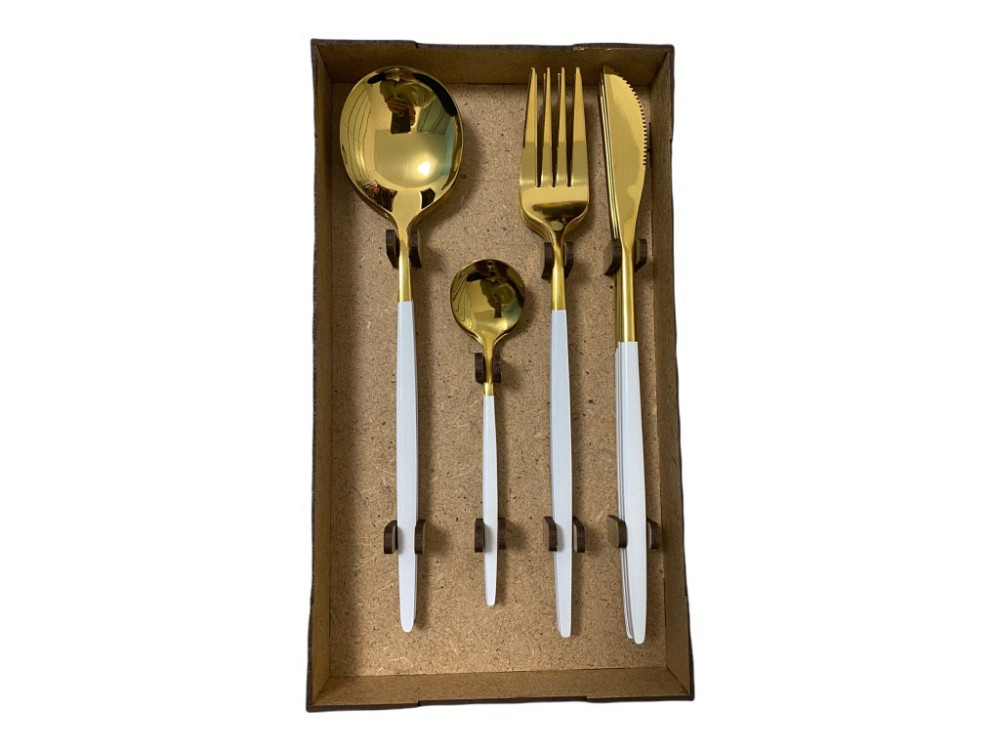 Набор столовых приборов белый на 6 персон Киев - изображение 9