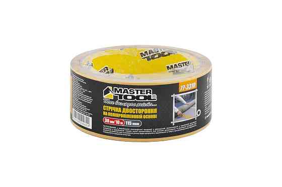Лента двусторонняя MASTERTOOL на полипропиленовой основе 38 мм 10 м 77-3310 Харьков