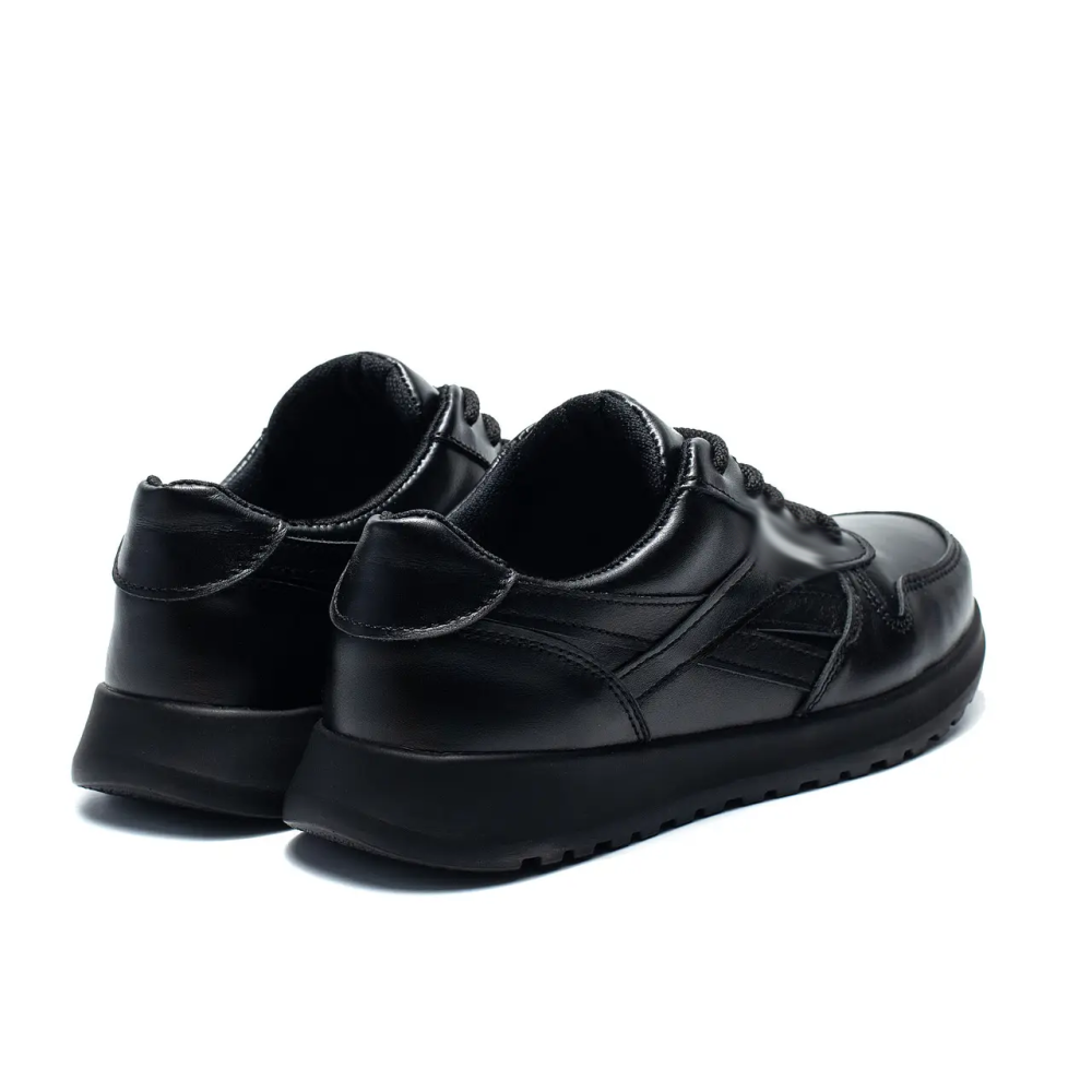 Підліткові шкіряні кросівки Classic Black Київ - зображення 8