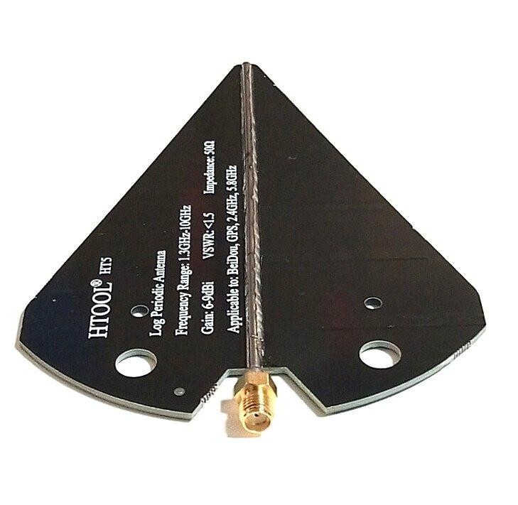 Антенна 1230 МГц - 10 ГГц 6-9dBi, до 30W, UWB логопериодическая, с переходником SMA-SMA, обновленная Днепр - изображение 12