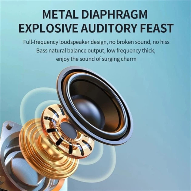 Колонка портативная Bluetooth T&G TG653 blue синяя Київ - зображення 5