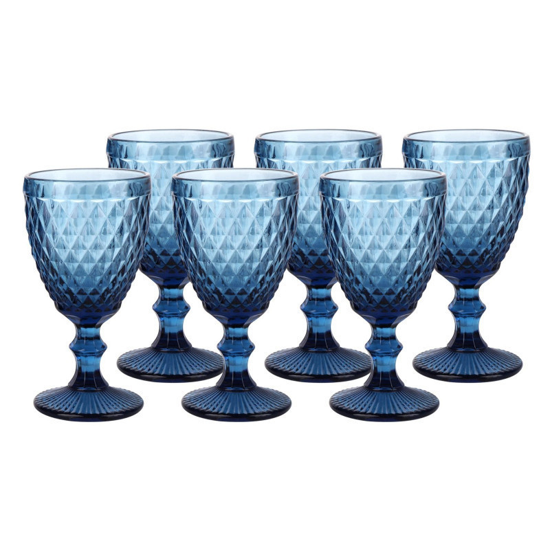 Набор бокалов для вина Vintage Кобальт 6шт по 340мл синий Одесса - изображение 1