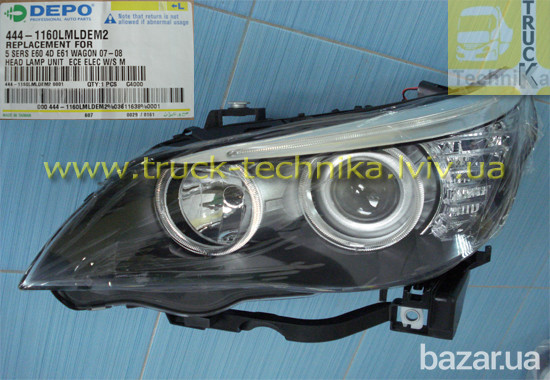 Фара передняя BMW 5 (E60), 5 (E61) индикатор Led Львов - изображение 1