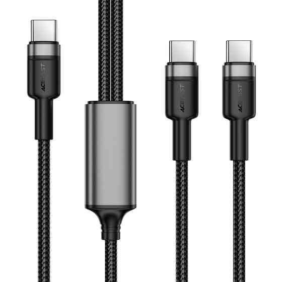 Дата кабель Acefast C22-02 2in1 Type-C to Type-C/Type-C 100W (1.2m) Херсон