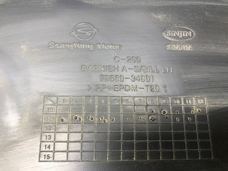 Накладка порога внешняя правая SsangYong Korando C200 2.0 DIESEL 2010 (б/у) Киев - изображение 8