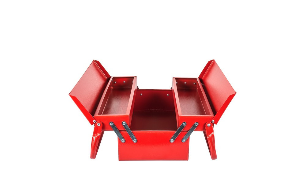 Ящик для инструментов MASTERTOOL металлический 440 мм 2 яруса/3 отделения 79-4303 Харків - зображення 2