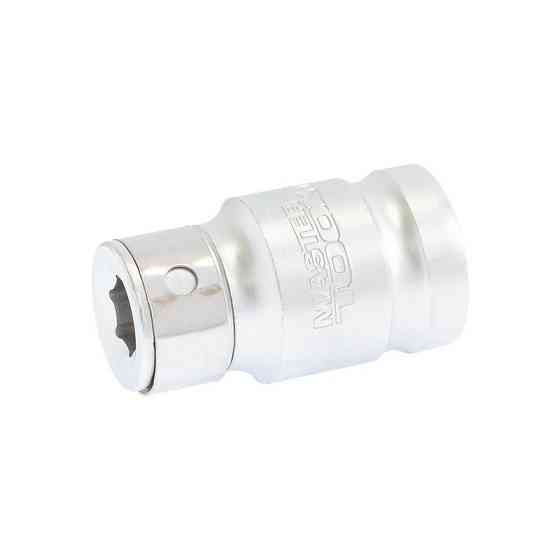 Переходник MASTERTOOL ½" квадрат - ½" шестигранник 38 мм CrV 78-0088 Харків