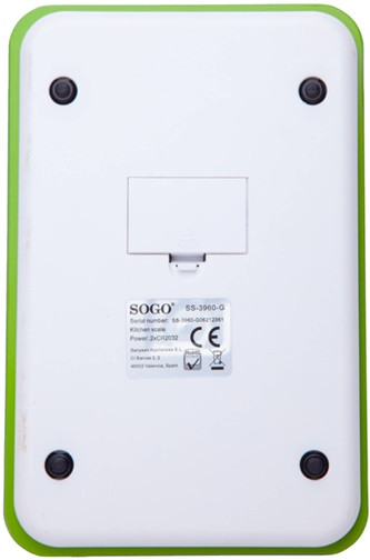 Весы кухонные SOGO SS-3960G 5 кг зеленые Київ - зображення 2