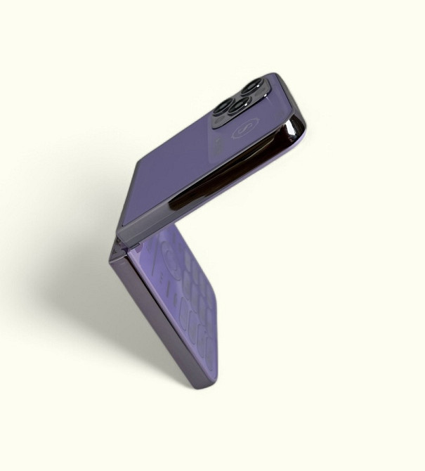 Кнопочный мобильный телефон раскладушка 15 на 4 сим карты (код 00086) Київ - зображення 2