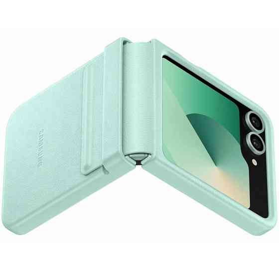 Уценка Кожаный чехол Leather Case (AAA) для Samsung Galaxy Z Flip6 Херсон