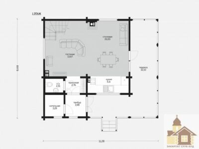 Купити зруб з мангалом під ключ Одесса - изображение 5