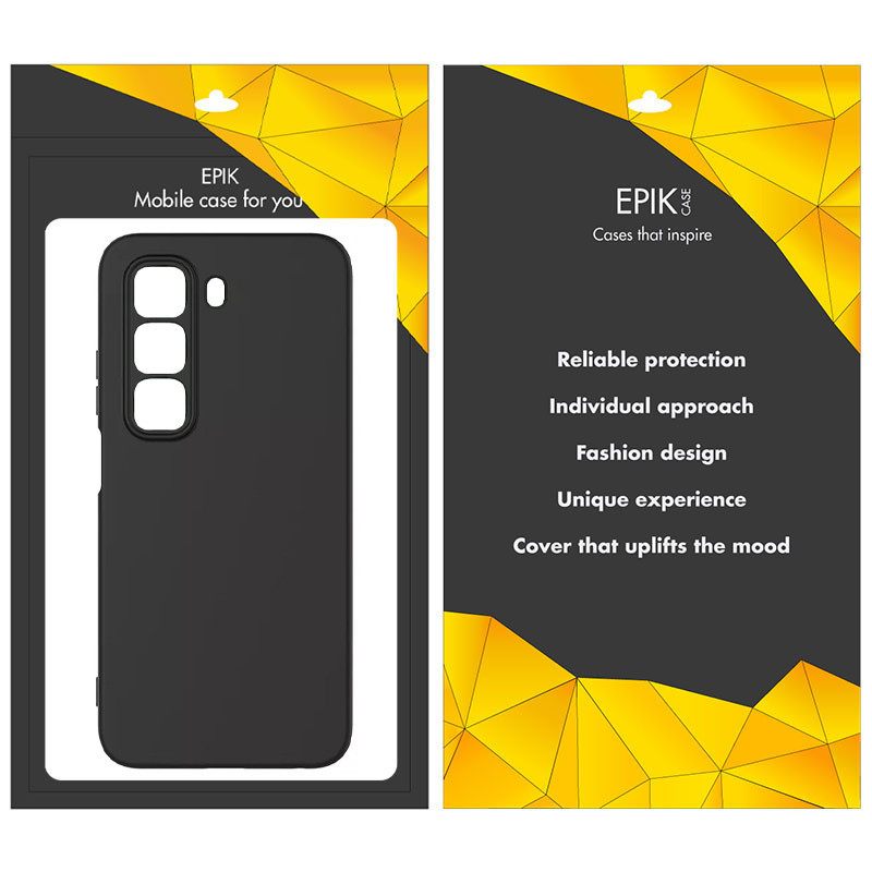 Чехол TPU Epik Black Full Camera для Infinix Hot 50 4G Херсон - зображення 2