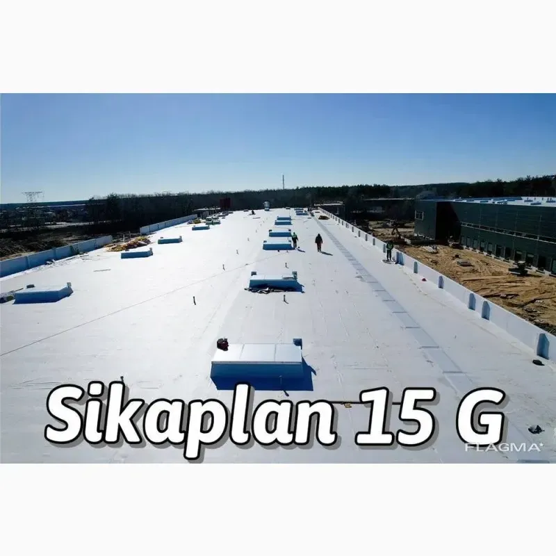 Покрівельна ПВХ мембрана Sikaplan G-12, G-15, G-18, G-20 армована Вишневе - зображення 2