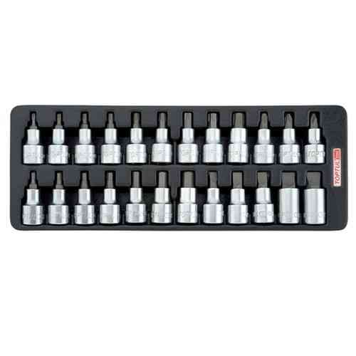 Набор бит впресованных в головку 1/2" 24ед. (в ложементе) TOPTUL GAAT2402 Харків