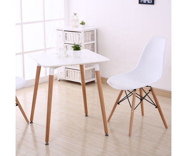 Стіл Нурі квадратний дерев'яний білий Дніпро - зображення 2