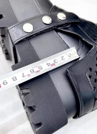 Сапоги - туфли, весна - лето, кожаные, с перфорацией, 25,5 см. Київ - зображення 10