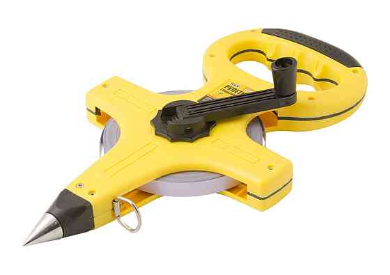 Рулетка геодезическая MASTERTOOL 50 м х 13 мм стальное полотно 67-5013 Харків