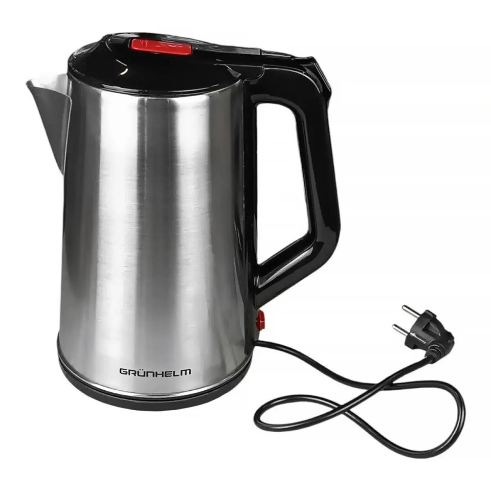 Электрочайник Grunhelm EKS-1926S 2.3 л серебристый Київ - зображення 2