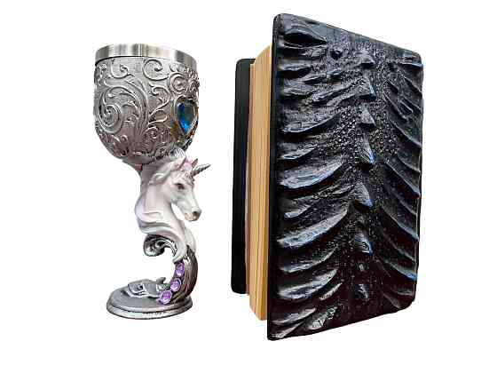 Подарочный набор Бокал 3 Единорог и Блокнот 3 «Книга теней и Глубин» Київ
