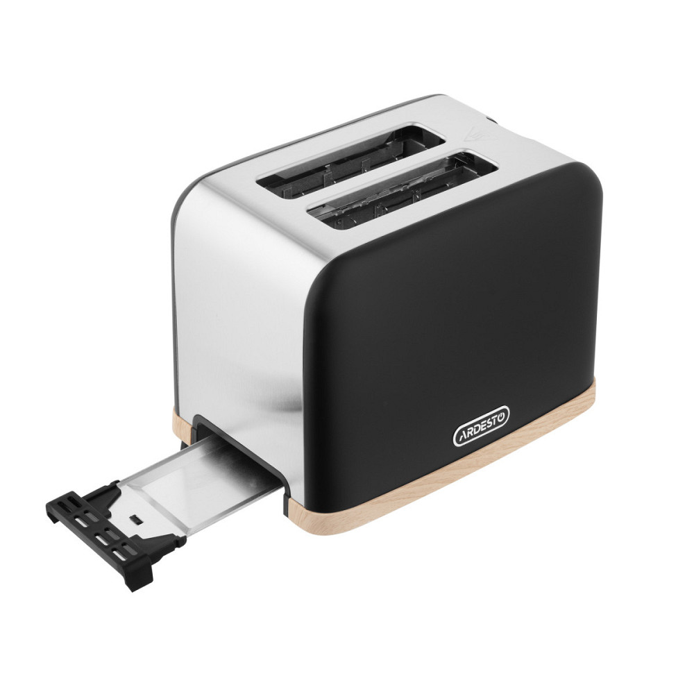 Тостер Ardesto T-F420BWD 930 Вт черный Київ - зображення 3